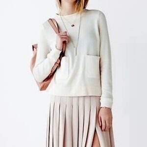 Banana Republic merino wool blend pullover crew neck sweater